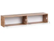 Wandmontierter TV-Schrank GLADSTONE Braun / Weiß_973838