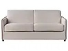 Schlafsofa 2-Sitzer ISHOJ Stoff Hellbeige