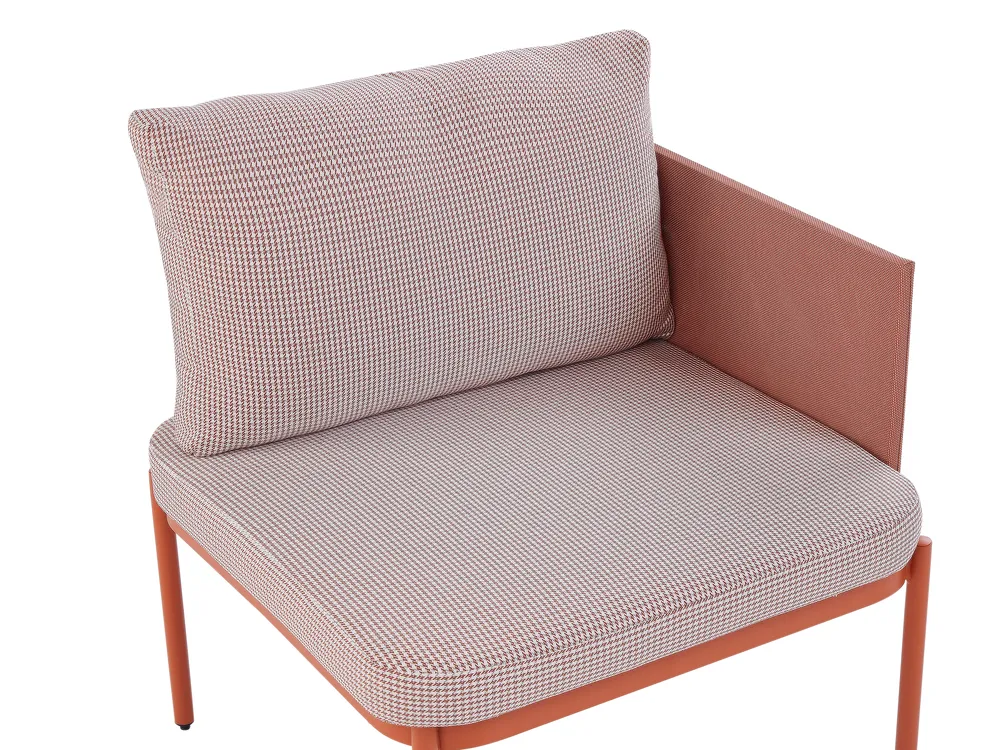 Ensemble de salon de jardin avec table 2 places TERRACINA Métal Orange_826679