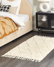 Teppich SILCHAR Beige 80 x 150 cm Baumwolle_839234