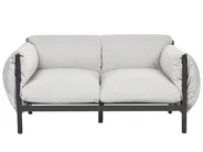 Gartensofa Set 5-Sitzer ESPERIA Metall Grau_868711