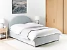 Bett mit Stauraum VAUCLUSE Chenillegewebe Hellblau 140 x 200 cm