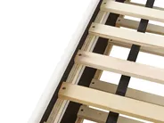 Ausziehbett Samtstoff CHAVONNE 90 x 200 cm Cremeweiß_969777