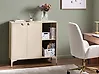 Sideboard mit 2 Türen ARDURA Metall Beige