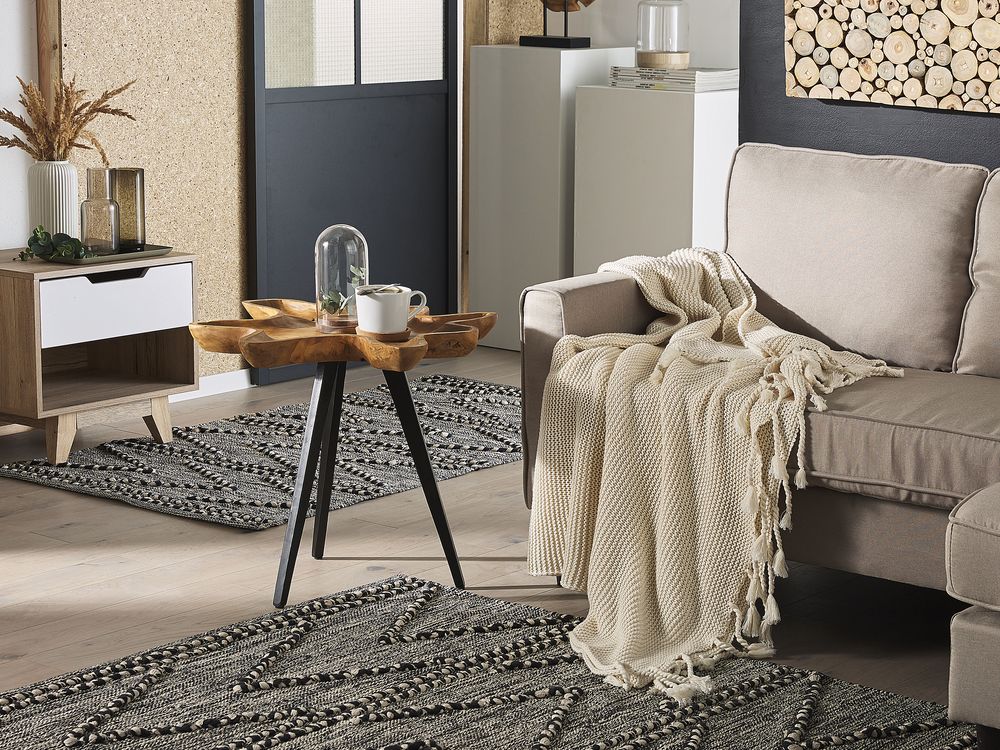 Side Table ELSA Teak Wood Brown