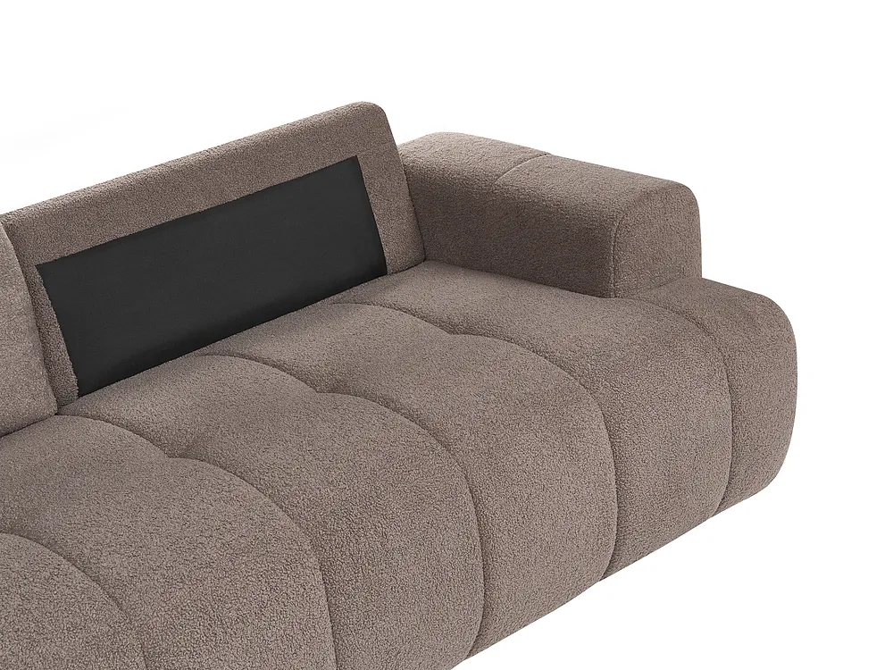 Bank 3-zits NARILLA Bouclé Taupe_1161476