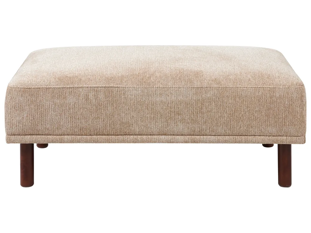 Ecksofa 3-Sitzer HOLT mit Ottomane Stoff Beige linksseitig_960634