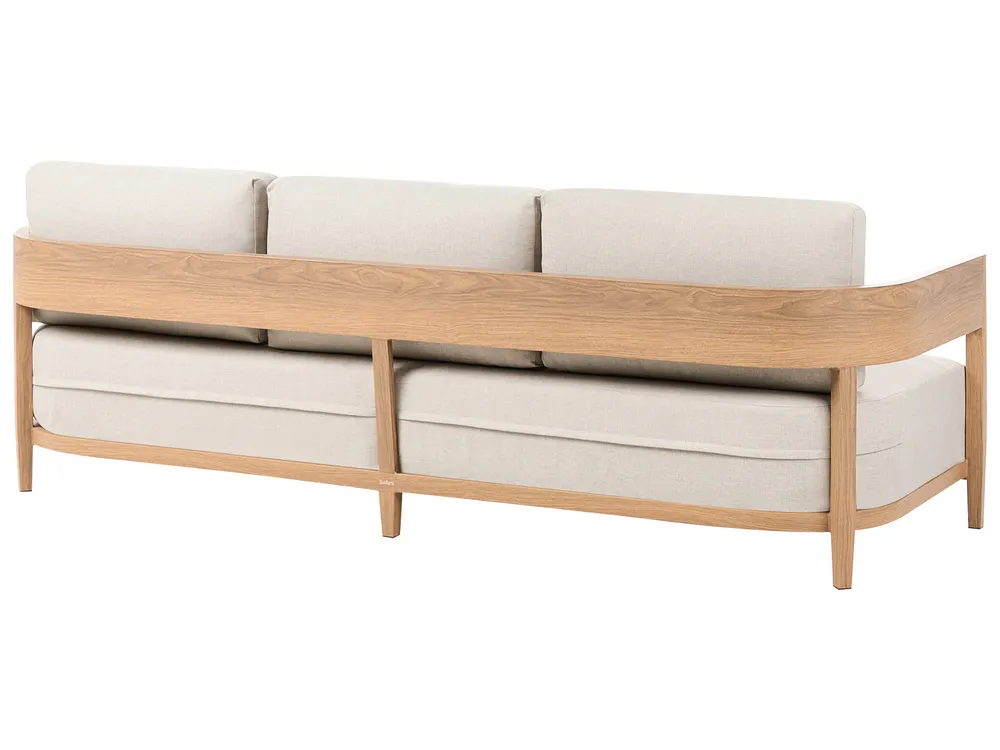 Gartensofa 3-Sitzer SAMPIERI Metall Hellbraun_1007006