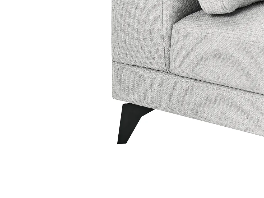 Sofa 4-Sitzer YURI Kunstleinen Grau_1087704