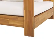 Garten Ecksofa mit Tisch 5-Sitzer MARETTIMO zertifiziertes Akazienholz Cremeweiß rechtsseitig_953847