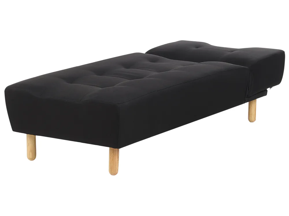 Chaiselongue ALSTEN Stoff Schwarz_922039