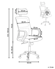 Chaise de bureau MONARCH Noir_978880
