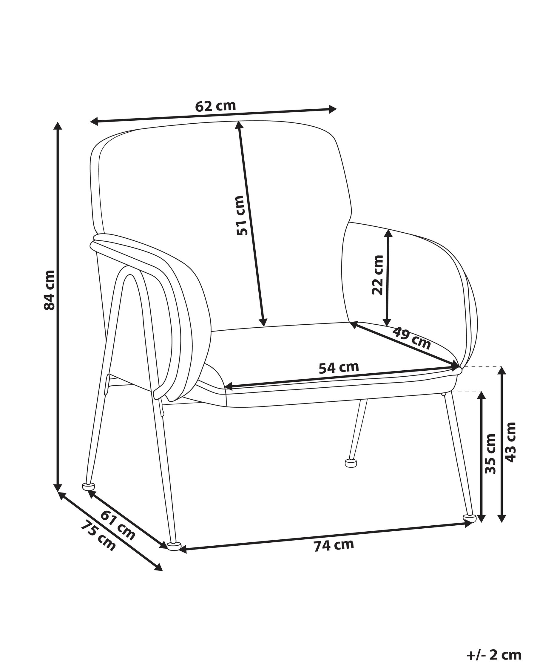 Sessel TRYSNES Stoff Hellbeige_991745