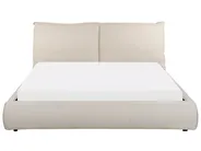 Wasserbett Stoff VINAY 160 x 200 cm Beige_881090