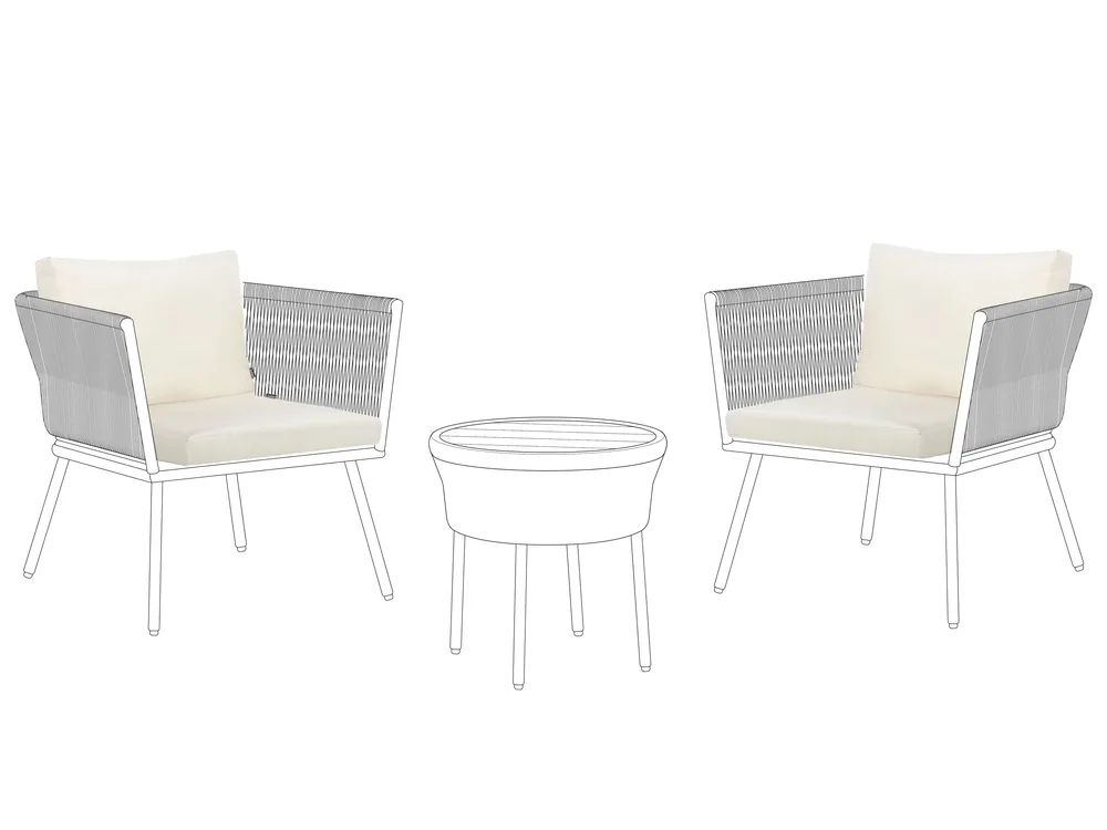 Outdoor Kissenbezug Set GARGANO Hellbeige_981862