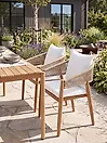 Gartenstuhl 2er Set MARZAMEMI Akazienholz Weiß