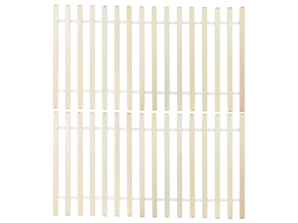 Bett mit Lattenrost Kiefernholz SABRAN 180 x 200 cm Weiß_1061355
