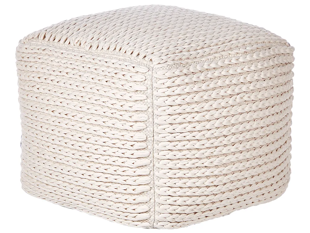 Pouf DAMAN Baumwolle Hellbeige