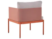 Ensemble de salon de jardin avec table 2 places TERRACINA Métal Orange_826676