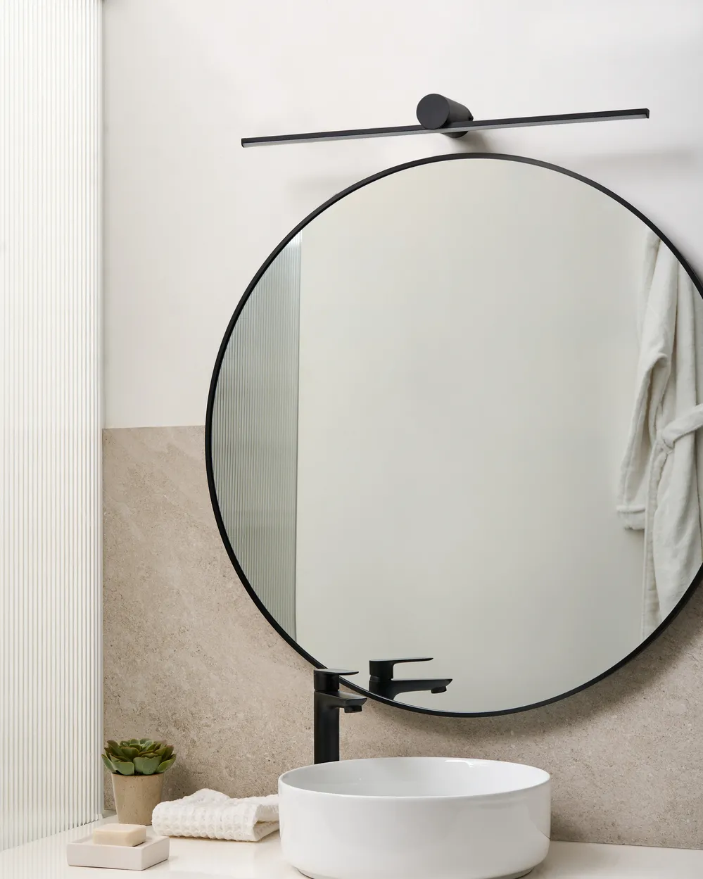 Picture and Mirror LED Light GABAS Metal Black_1010148