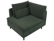 Modul Ecksofa 3-Sitzer EGERIS Cord Dunkelgrün rechtsseitig_1067187