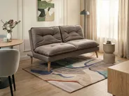 Schlafsofa 3-Sitzer YILA Stoff Braun_1068092