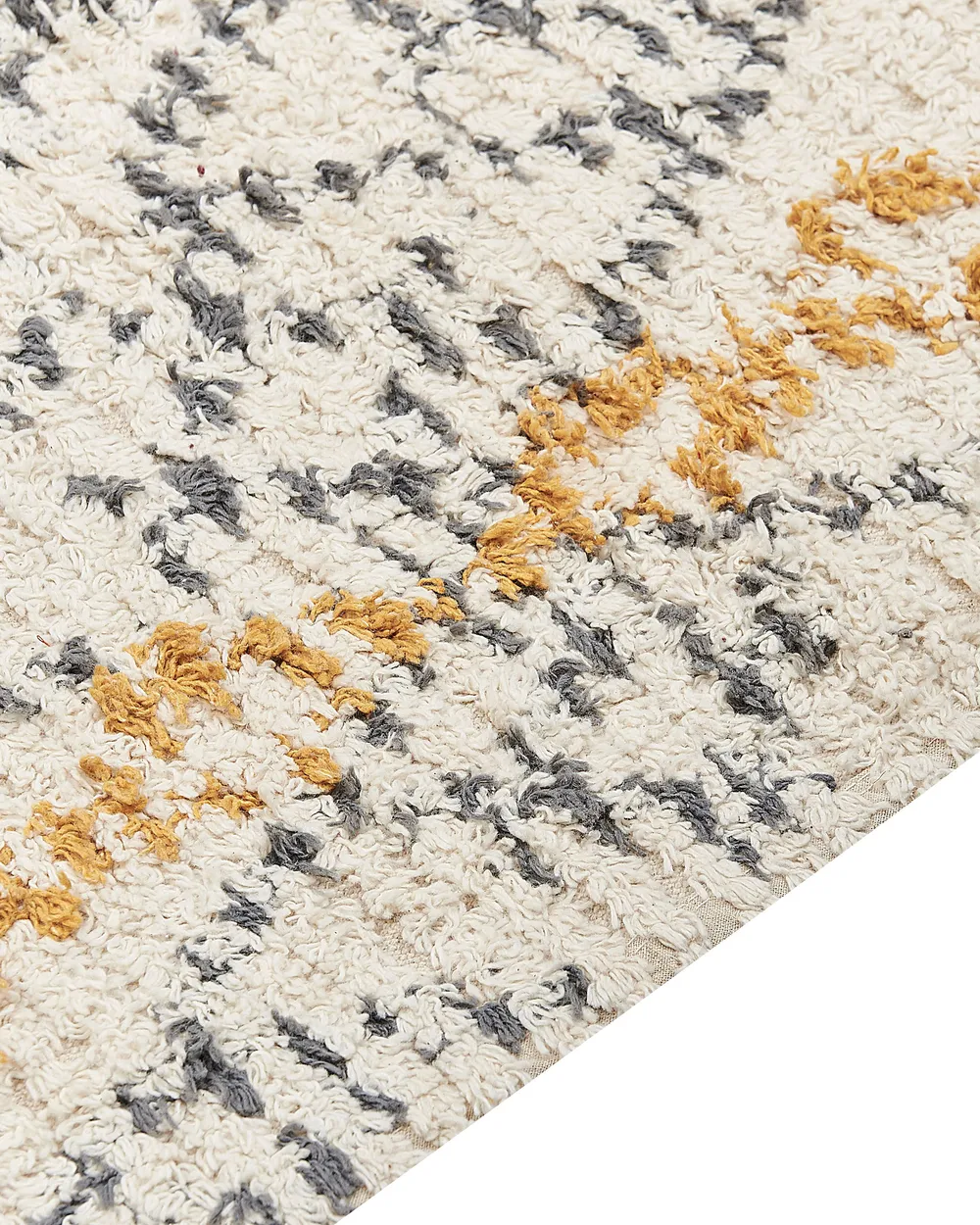 Rug KADAPA Beige 160 x 230 cm Cotton_839181