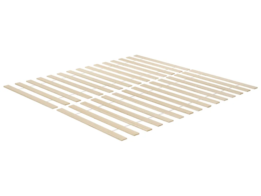Bed Pine Wood OLENDON 180 x 200 cm (EU Super King) White_956305
