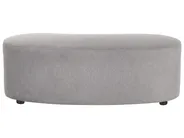 Sofa AMAL mit Ottomane Stoff Grau_1149725