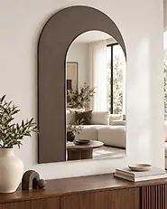 Wall Mirror PIGNY 58 cm 99 cm Brown_1185230