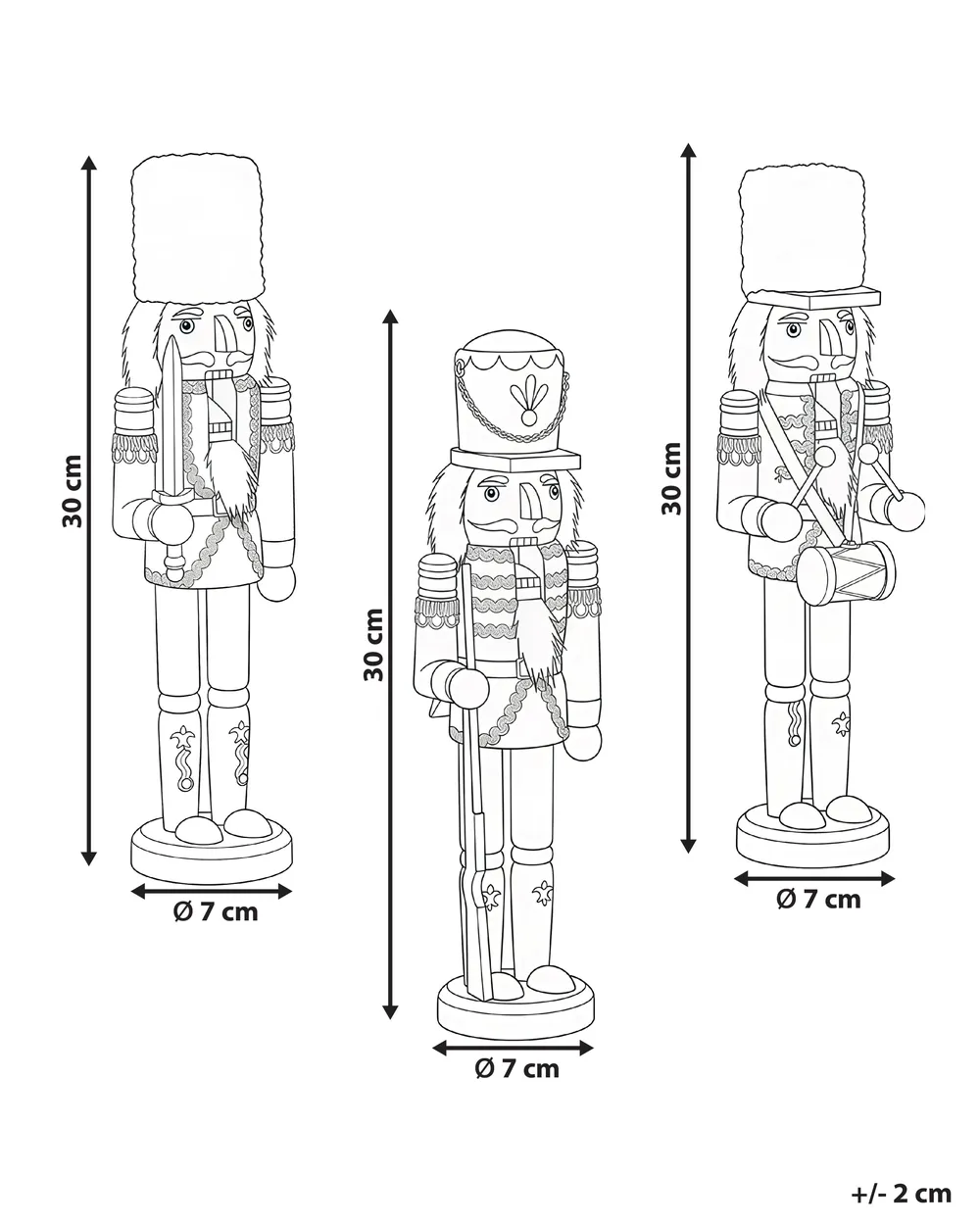 Figurine LAGAN 30 cm Nutcracker Red_1027562
