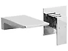 Wall Mounted Basin Mixer Tap KARUAY Brass Silver