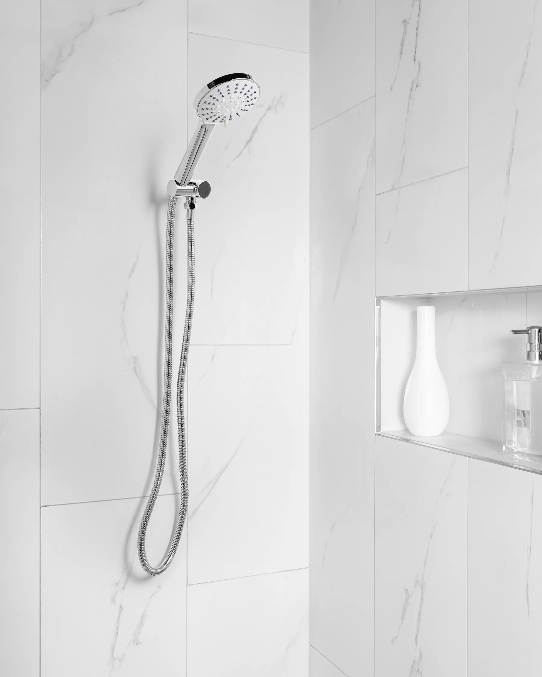 Shower Head and Hose Kit UCHIZA 5-function Silver_989241