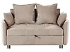 Schlafsofa 2-Sitzer HOVIN Stoff Taupe
