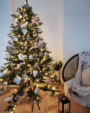 Künstlicher Weihnachtsbaum LED FIDDLE 180 cm Grün_847917