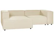 Modular Corner Sofa 2 Seater APRICA Faux Linen Beige Right Hand_856931