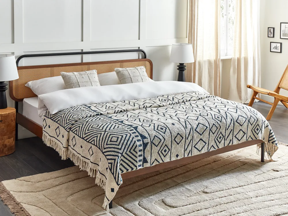 Kuscheldecke NAJUY Baumwolle 220 x 240 cm Beige