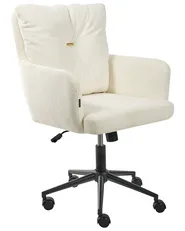 Schreibtischstuhl ALPINE Bouclé Cremeweiß_1006576