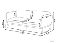 Sofa 3-Sitzer LJUNG Stoff Blau_1077588