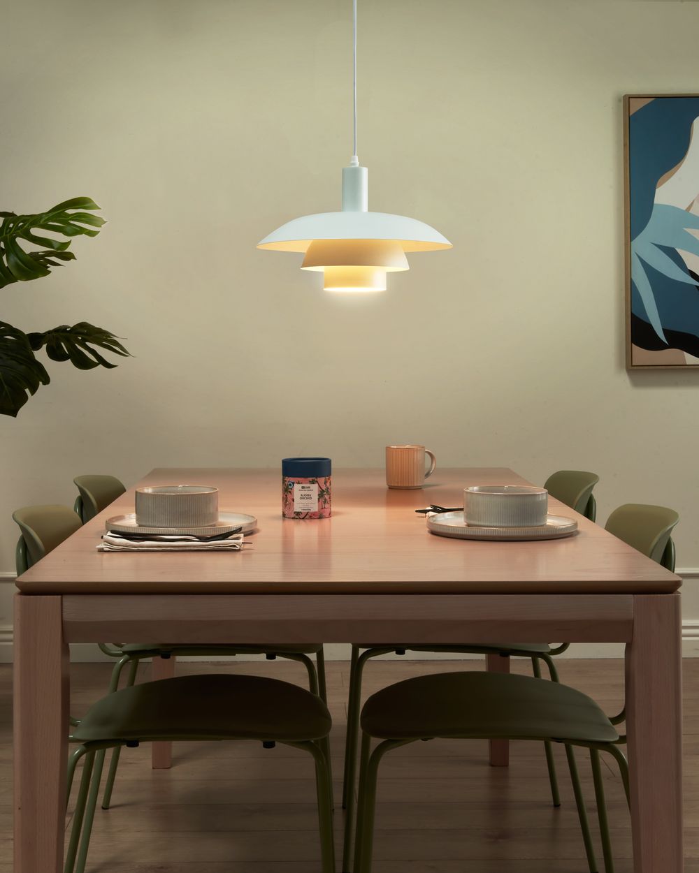 Pendant Lamp HILBA Metal White