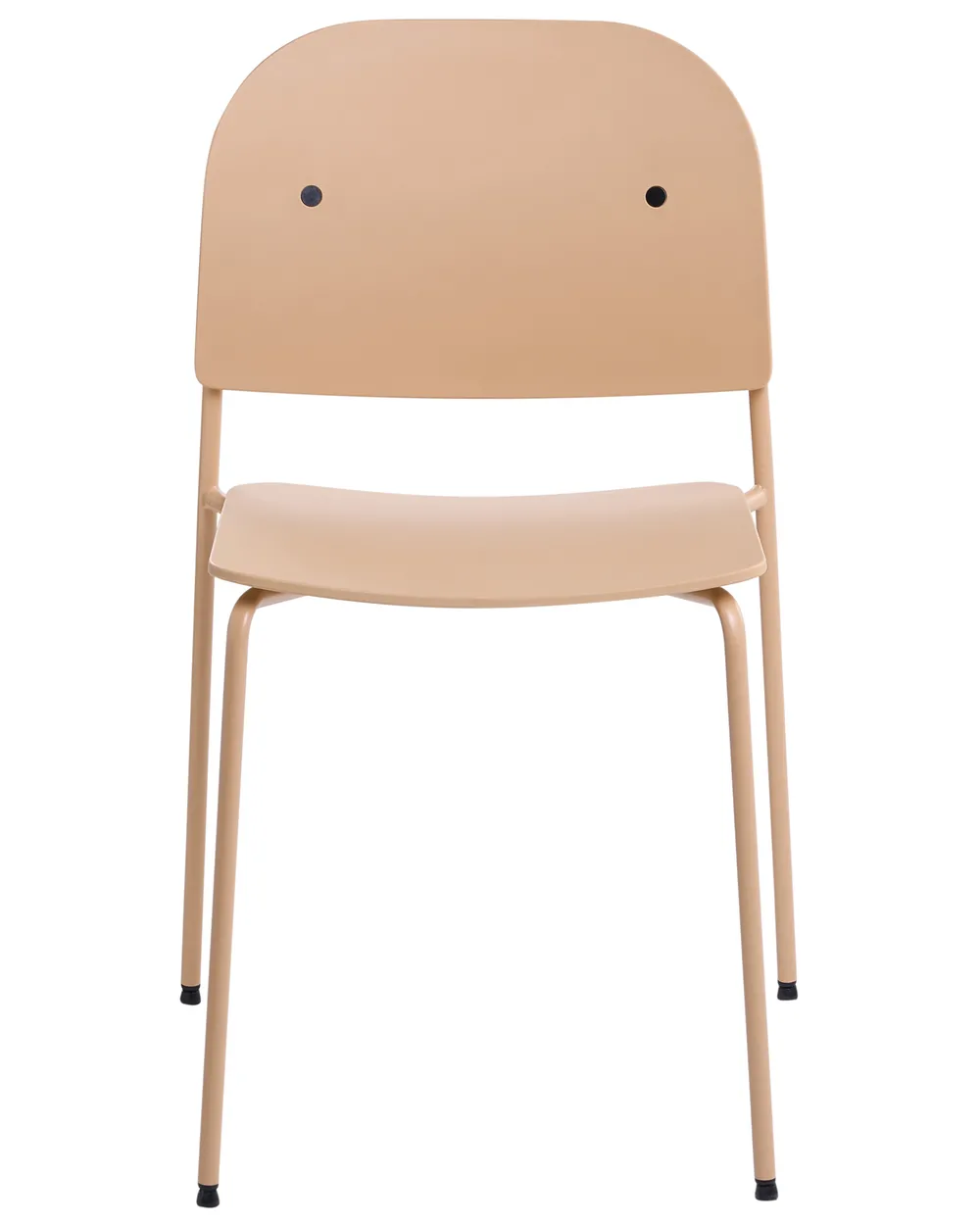Esszimmerstuhl 2er Set WINDUST Metall Beige_1076824