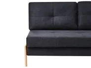 Schlafsofa 2-Sitzer EDLAND Stoff Schwarz_798420