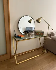 Konsolentisch RINGGOLD Sicherheitsglas Gold_981583
