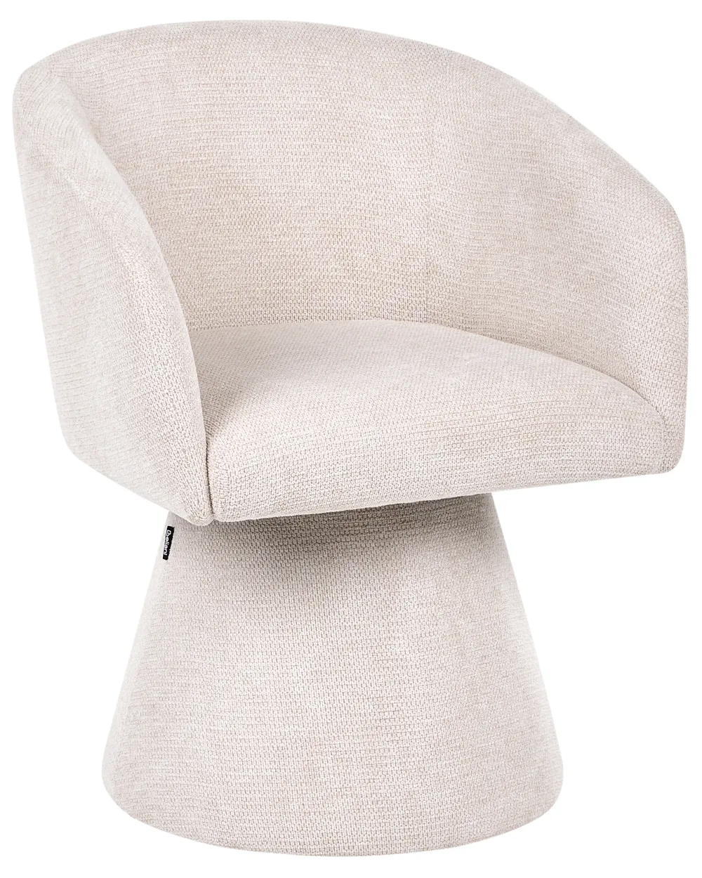 Esszimmerstuhl drehbar RYGGA Stoff Hellbeige