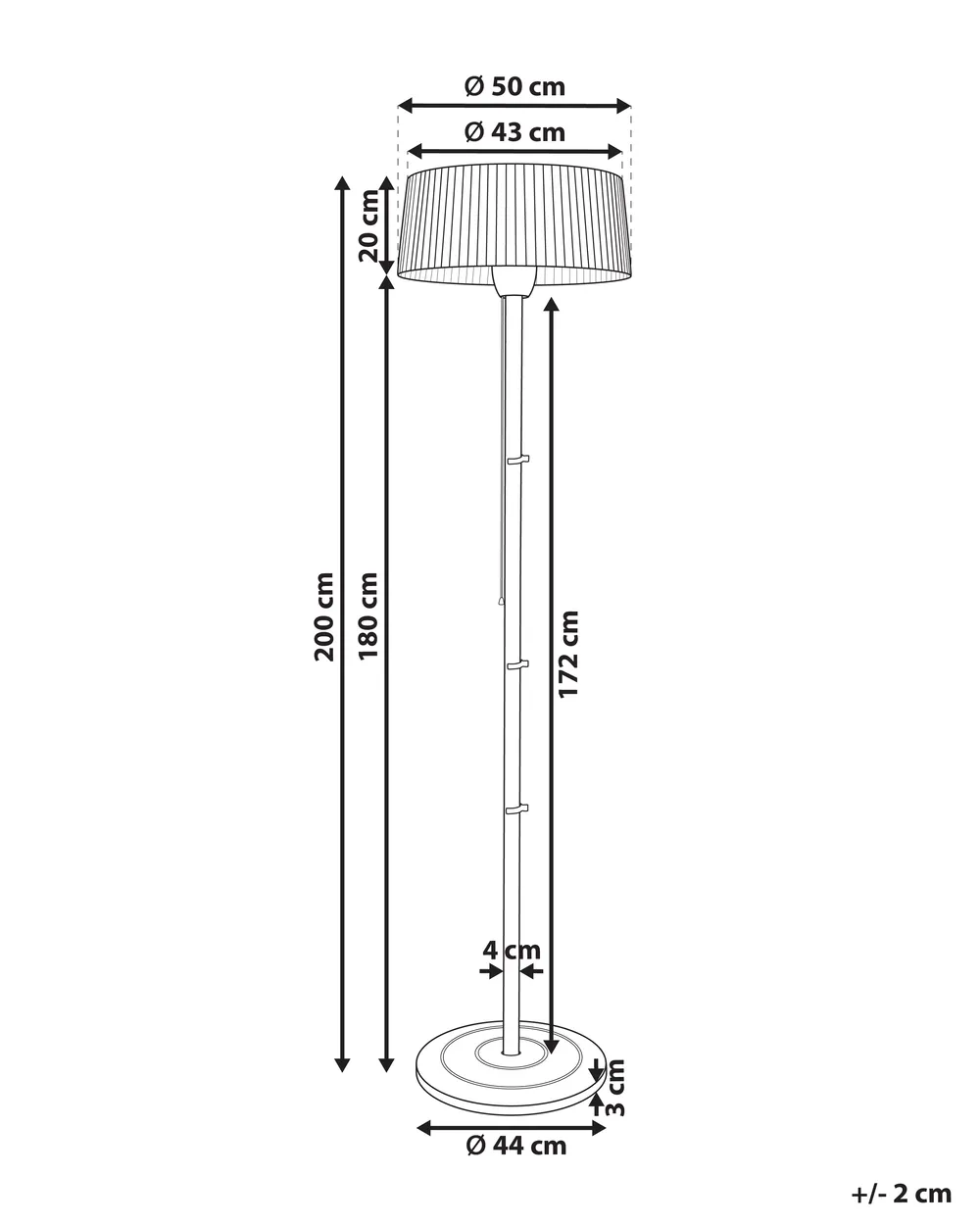 Infrarot-Standheizstrahler VARAZZE 1.500 W Grau_968105