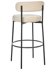 Set of 2 Bar Chairs ALLISON Boucle Light Beige_913870