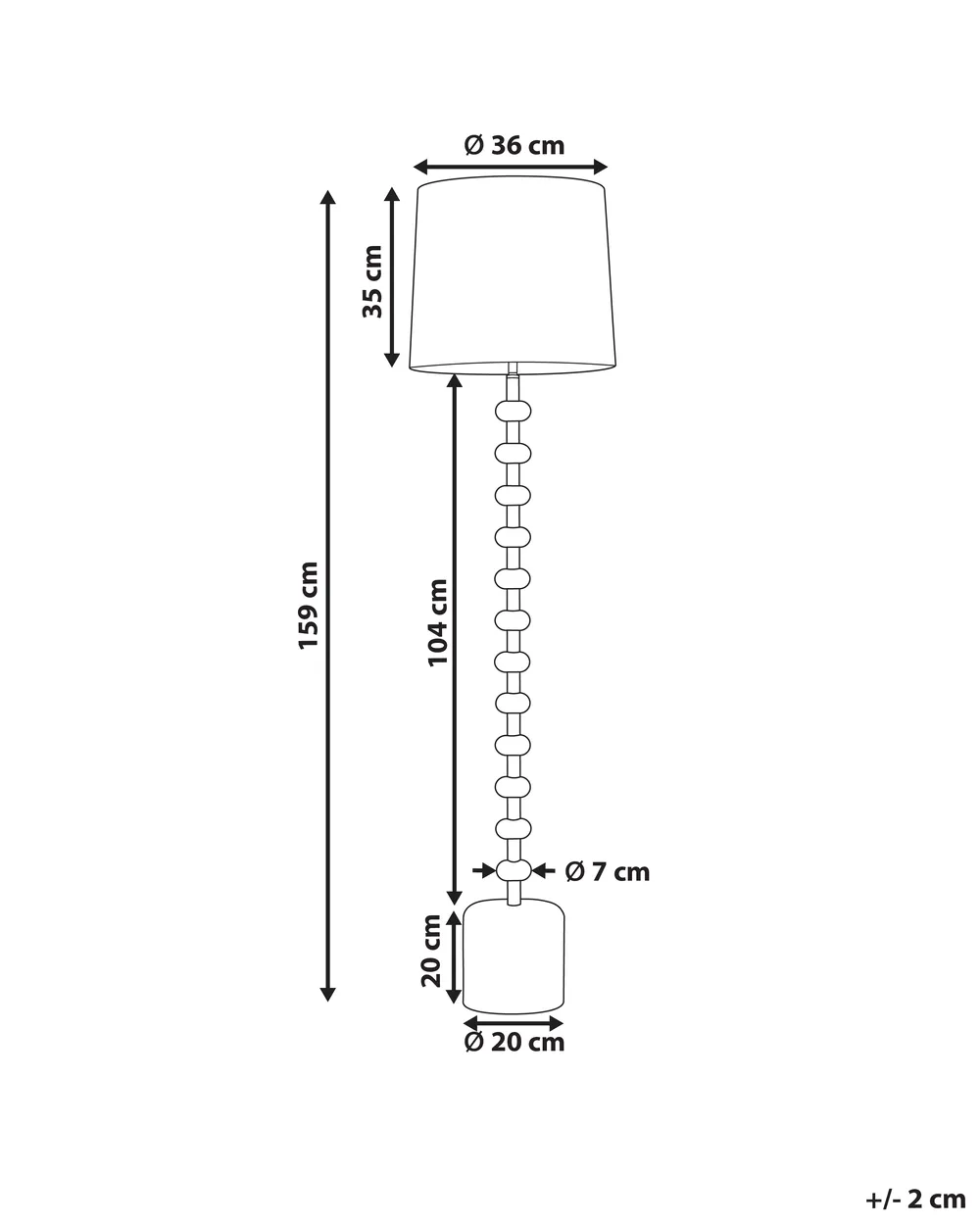 Floor Lamp KRIOS Metal Light Brown_996955