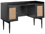 Delovna miza RATANA 130 cm x 50 cm Črna_1191757