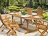 Ausziehbarer Gartentisch MAUI 160/220 cm 100 cm Akazienholz Hellbraun
