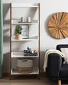 Regal mit 5 Ebenen MOBILE TRIO 164 cm Braun / Weiß